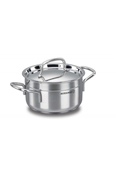 KORKMAZ Oală din oțel inoxidabil Alfa 16 cm 1,8 l cu capac