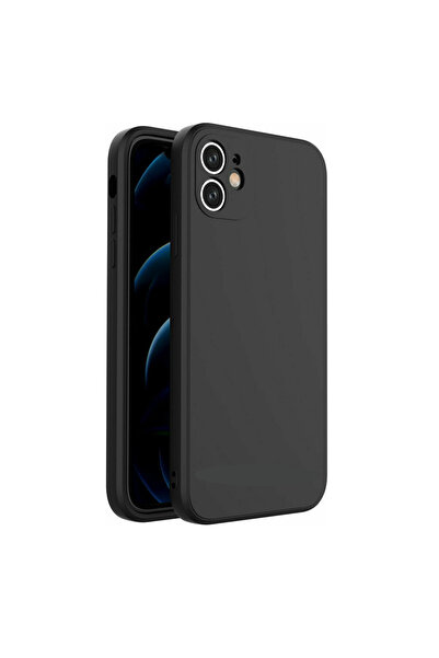 OEM Θήκη Σιλικόνης Μαύρο με Κάλυμμα κάμερας iPhone 12/12 Pro