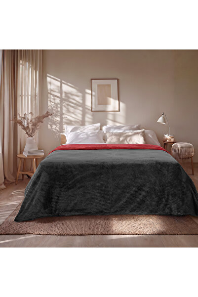 Beauty Home Διπλής όψης διπλή κουβέρτα Κωδ. 11601 Φλις ζακάρ 700gsm Fiesta Pl...