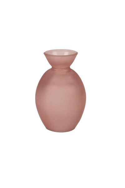 Beauty Home Γυάλινο Βάζο Νόαμ Ροζ 7 x 10.5 εκ. – 150ml