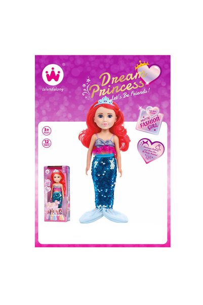 Martin Toys Κούκλα Ονειρεμένη Πριγκίπισσα Γοργόνα 31 εκ.