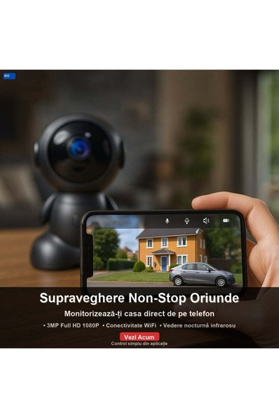 OEM ROBOT WiFi Κάμερα, Μικρόφωνο, Υπέρυθρες, Ανίχνευση κίνησης (GR-V04)