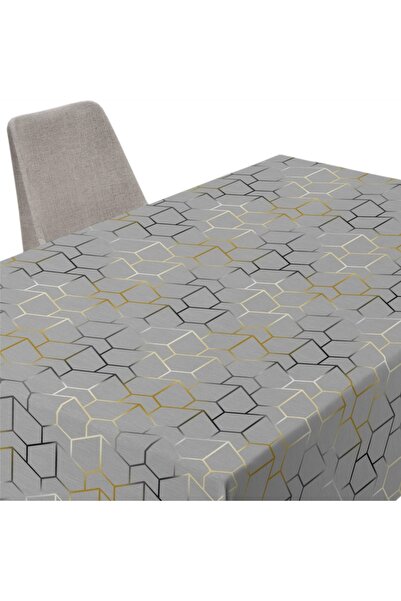 invitta Față de masă U3 Minos, rezistentă la ulei, cu model geometric, gri, 1...