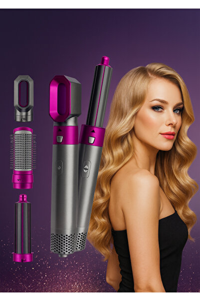 Teknoşık Σετ styling μαλλιών 5 σε 1 Επαγγελματικές λαβίδες ισιώματος Προσάρτη...