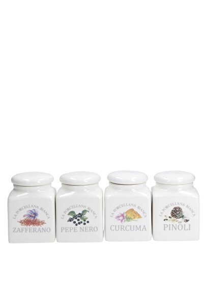 La Porcellana Bianca Conserva recipiente pentru condimente de 175 ml, 4 bucăți