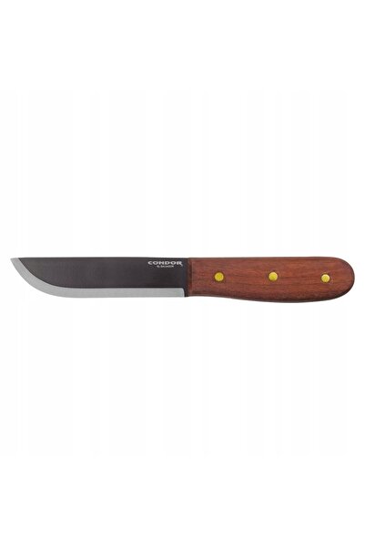 CONDOR Cuțit de bază pentru bushcraft 127 mm oțel 1075 nuc cu teacă din piele