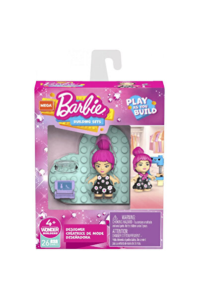 Barbie Φιγούρες Mega Bloks με αξεσουάρ σχεδιαστών