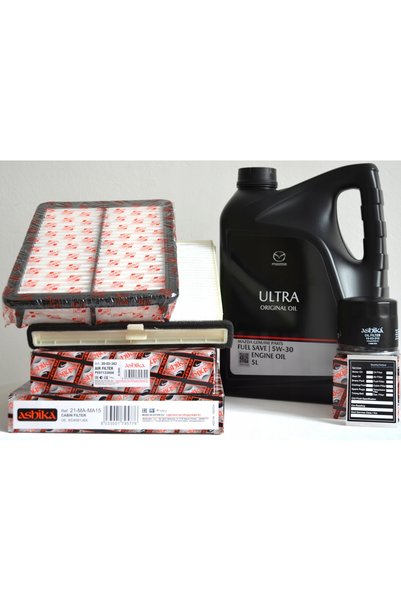 Ashika FILTRY + 5L ORIGINAL MAZDA ULEI 5W30 3 III 6 III CX-5 I II 2.0 2.5 SKY...