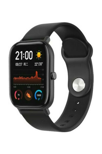 OEM Λουράκι Σιλικόνης με Πείρο Μαύρο (Amazfit GTS) SU679001B