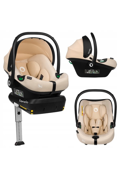 Lionelo Scaun auto ASTRID I-SIZE SET 2025 BEIGE NISIP