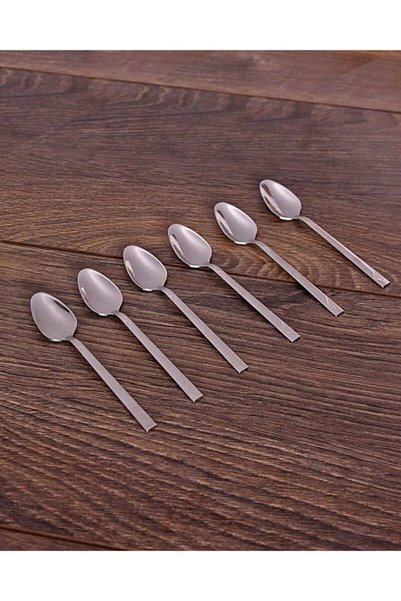Yüsra Shop 12 Luxury Tea Spoons Suitable for Daily Use (Stainless Steel)