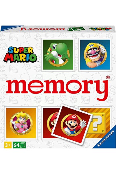 RAVENSBURGER Joc de societate Super Mario, joc de memorie, 64 de piese