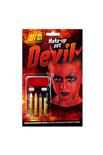 Carnival Toys Σετ Ζωγραφικής Διαβόλου με Μακιγιάζ & 4 Μολύβια