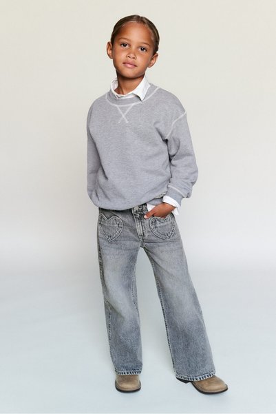 H&M Loose Fit Wide Leg Jeans