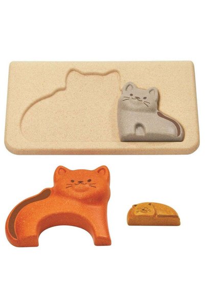 PLANTOYS Cat Puzzle — Wooden Puzzle
