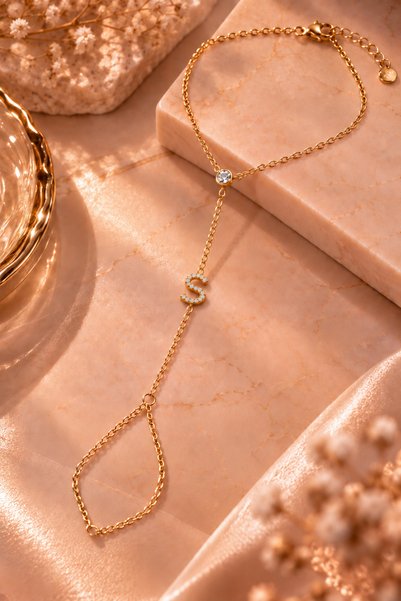 ATÖLYE ALBATROS Şahmeran - Lettered Zircon Stone Steel Women's Şahmeran