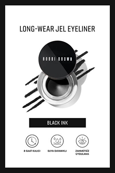 BOBBI BROWN Long-Wear Gel Eyeliner - Uzun Süre Kalıcı & Suya Dayanıklı Jel Ey...