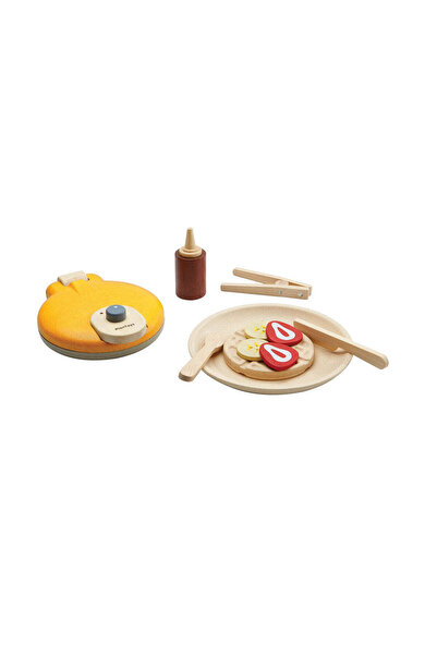 PLANTOYS Waffle Set — Wooden Pretend Play Set