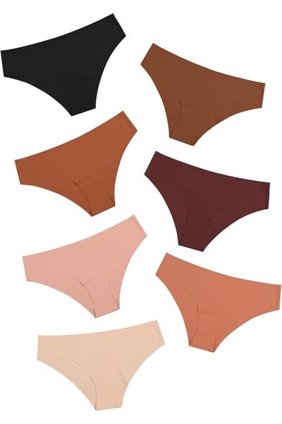 GENERAL DEANGELMON Women Seamless Underwear Hipster Microfiber Bikinis Pantie...