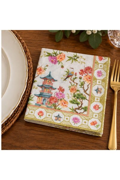 Easy Life Collection's Jardins D'orient 20'li Kağıt Peçete - 33 × 33 cm