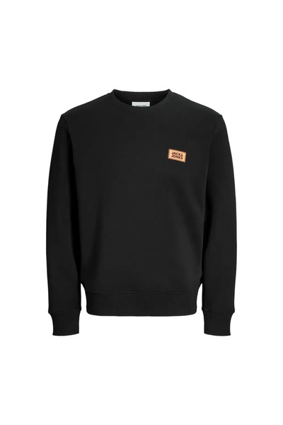 Jack & Jones 12298426 Jjrush Crew Neck Sn Sweatshirt Black