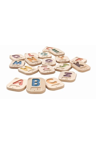 PLANTOYS Braille Alphabet A-Z — Wooden Learning Toy