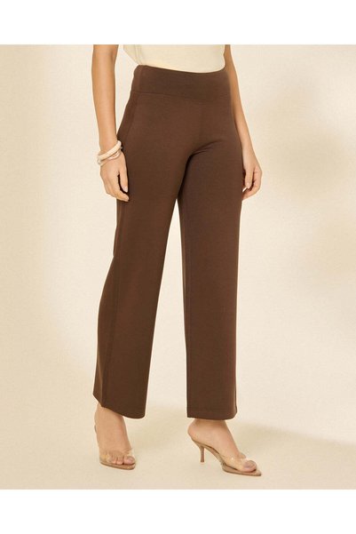 REDTAG Women Brown Wide Leg Leggings