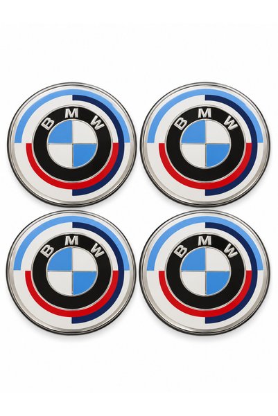 OTO SÜSLEN İSTANBUL BMW Uyumlu 50. Yıl Tasarımlı 68 mm Jant Göbek Kapağı