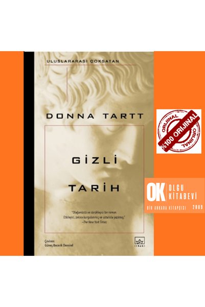 İthaki Yayınları Gizli Tarih - Donna Tartt ( Yeni baskı 640 sayfa ORJİNALKİTAP )