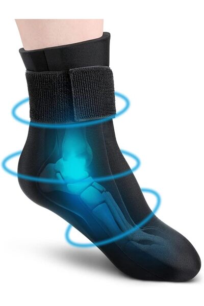 KASTWAVE Reusable Gel Cold Therapy Sock for Hot & Cold Therapy, Ankle Foot Ic...