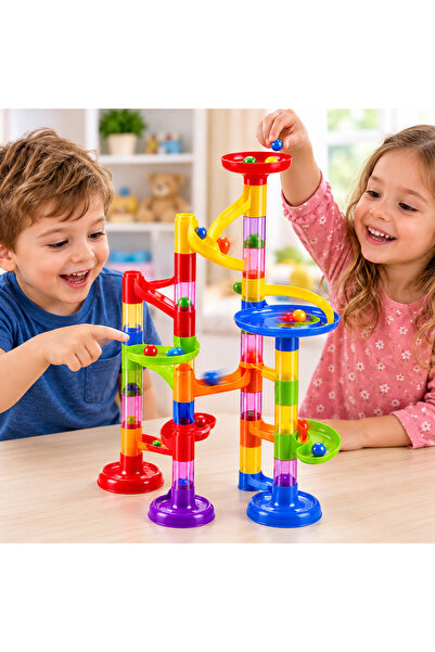 NUNU 37 Piece Ball Track Run Race Track Educational Building and Intelligence...