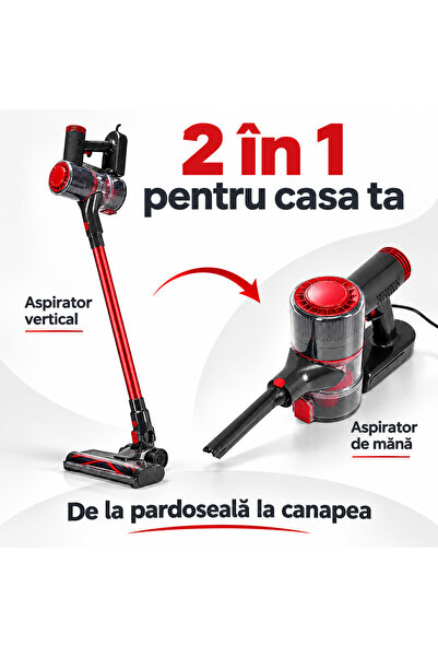 Generic Brand Ηλεκτρική σκούπα 2 σε 1, όρθια και χειρός, 400 W, χωρίς σακούλα...