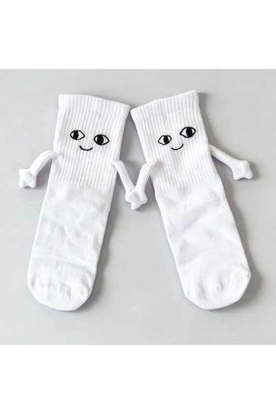 Little Mom's Store Unisex Mıknatıslı Gülenyüz Çorap