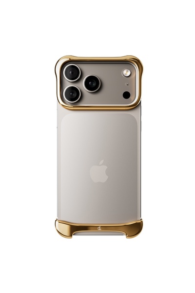 Arc Carcasă de protecție din aluminiu Pulse pentru iPhone 18 Pro Max, Auriu