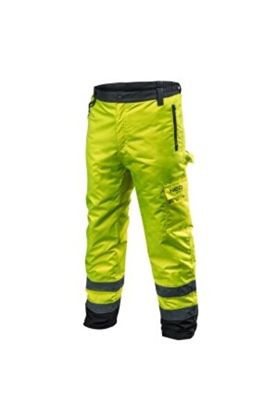 NEO Tools Pantaloni de lucru termoizolanți de înaltă vizibilitate, galbeni, m...