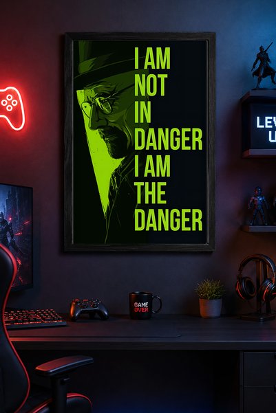 Charmbi Heisenberg Black Wooden Framed Poster Premium Digital Print Painting ...