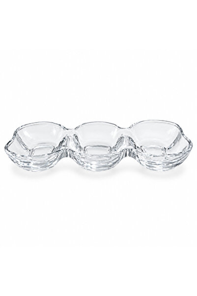 MEW Glass 3-Section Candy Bowl - 30×10cm