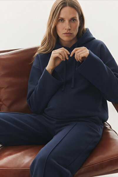 Miss Dünya Lissa Avelia Pregnant and Maternity Hooded Wide Sleeve Sweatshirt ...