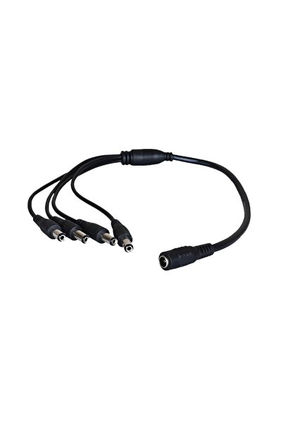 4'lü DC Power Çoklayıcı Kablo Güvenlik Kamerası Adaptör Güç Dağıtıcı 1 Dişi 4 Erkek Splitter
