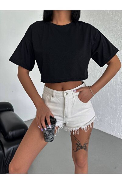 luci sports Ίσιο Oversize Crop (Βαμβακερό Πολυεστέρας) 30/1 Suprem Υφασμάτινο...