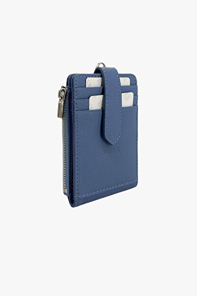 SOSELA 23-1045 Women's Blue Leather Wallet