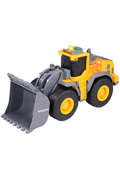 Dickie Toys Buldozer Volvo Încărcător frontal pe roți 23 cm cu lumini și sunete