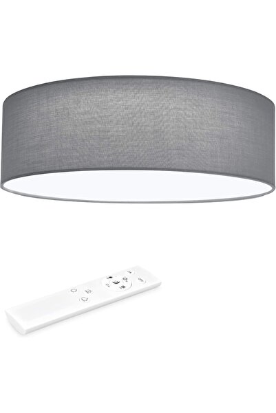 Navaris Plafonieră LED, 22W, telecomandă, temperatură reglabilă, abajur texti...