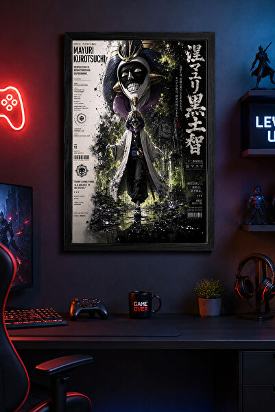 Charmbi Bleach Mayuri Black Framed Modern Wall Painting Custom Coating Poster...