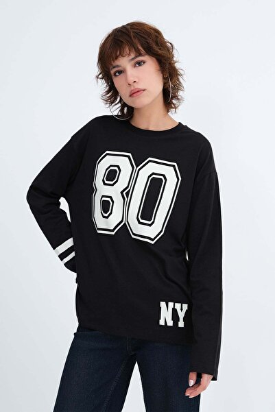 Addax Printed Long Sleeve T-Shirt P9083