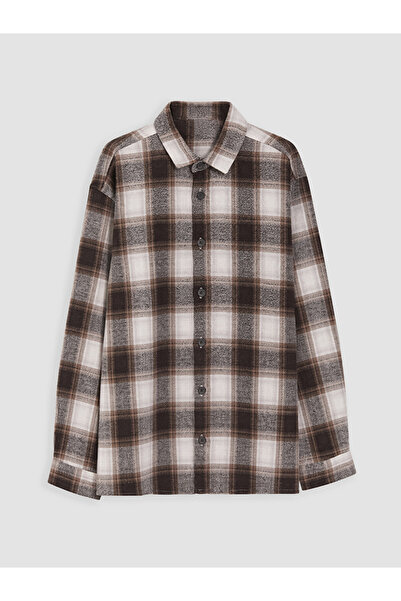 LC Waikiki Esvab • Modern & Distinctive Checkered Embroidered Boys' Lumberjac...