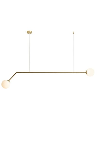 Aldex Lustră suspendată Pure 2, Aldex, metal, E14, Auriu, 150x14x120cm