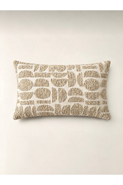 AYSA HOME DECOR Lunea Dökdörtgen Bej Kırlent Kılıfı (35x 55 cm)