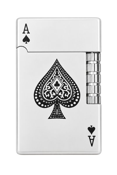 Hunter Soft Flame Beyaz Ace Design Metal Çakmak