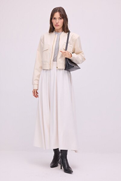 Touché Privé Suede Flared Skirt